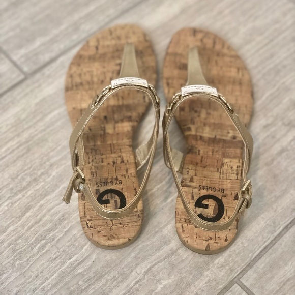 Gold G by Guess Sandals Size 9 - Picture 2 of 5
